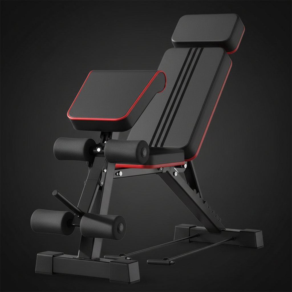 PACE Adjustable Weight Bench - Black Grey Background