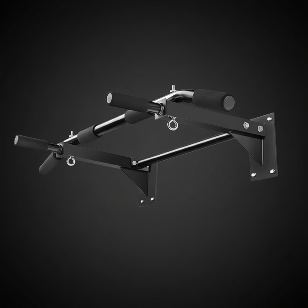 PACE Wall-Mounted Pull-Up Bar - Black Grey Background